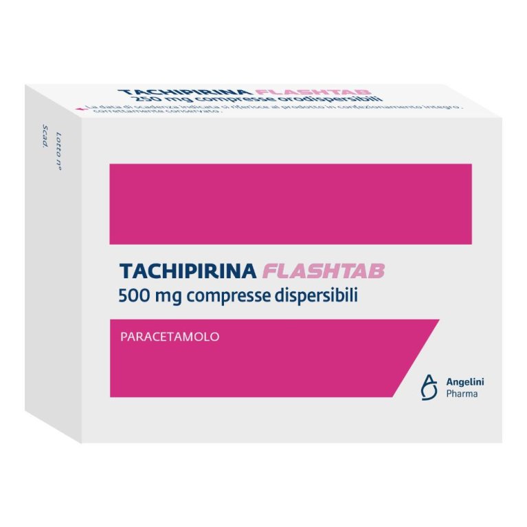 Tachipirina Flashtab 500 mg - 16 compresse da sciogliere in bocca Tachipirina Flashtab 500 mg - 16 compresse da sciogliere in bocca