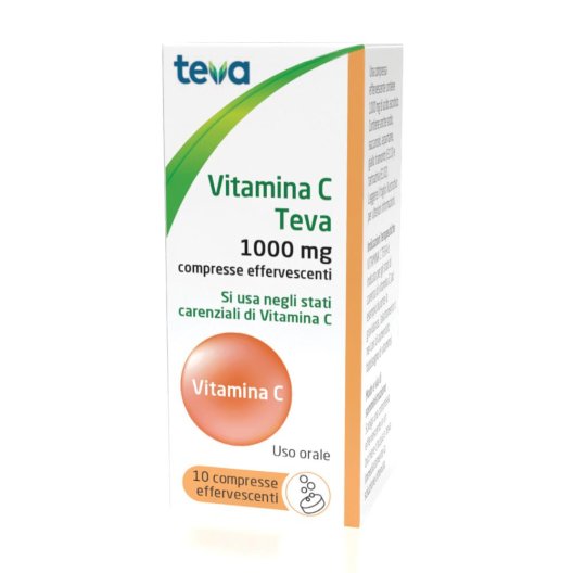 VITAMINA C TEVA*10CPR EFF 1G VITAMINA C TEVA*10CPR EFF 1G