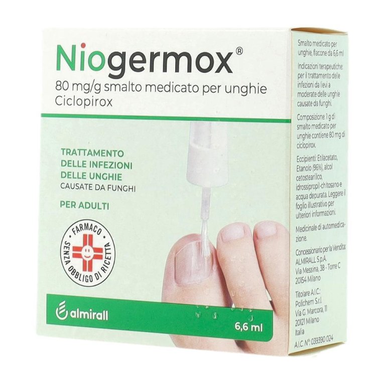 NIOGERMOX*SMALTO UNGHIE 6,6ML NIOGERMOX*SMALTO UNGHIE 6,6ML