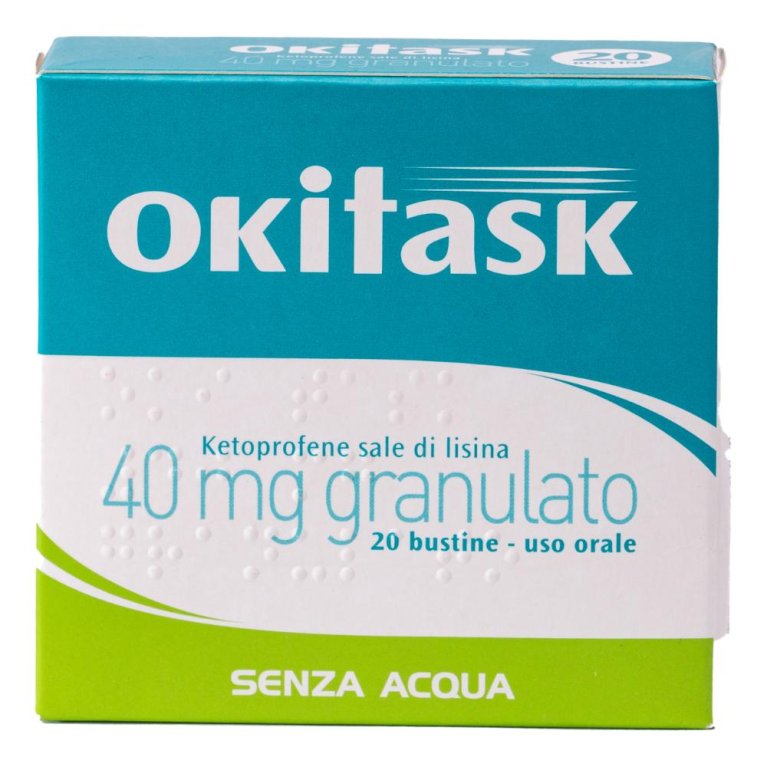 Okitask - 20 bustine orosolubili da 40 mg - antinfiammatorio