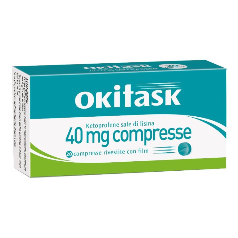 Okitask - 20 compresse da 40 mg - antinfiammatorio Okitask - 20 compresse da 40 mg - antinfiammatorio