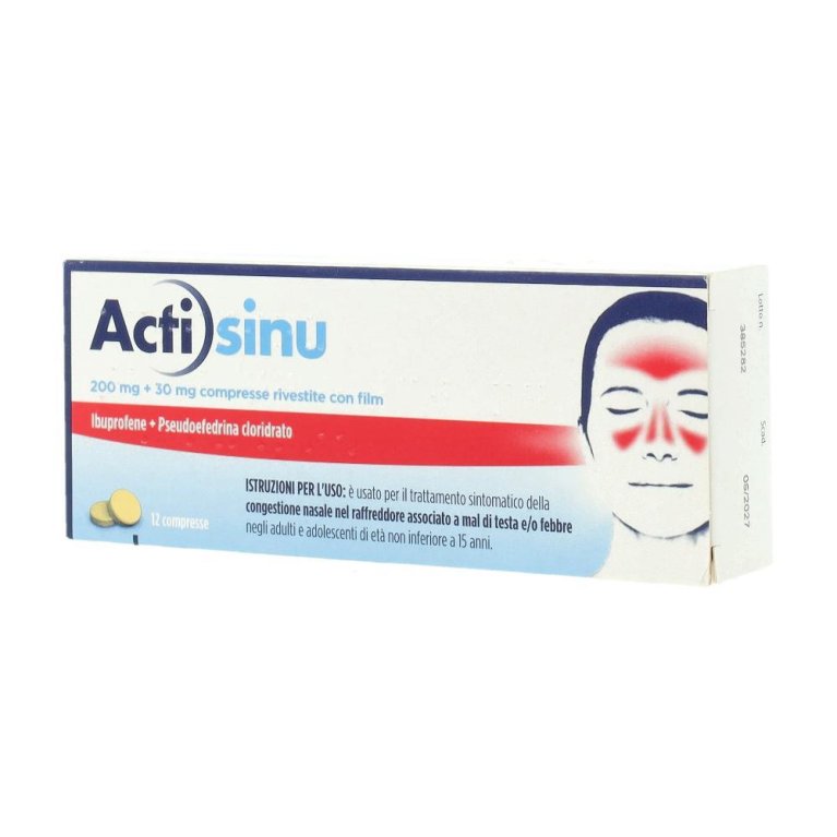 ACTISINU*12CPR 200MG+30MG ACTISINU*12CPR 200MG+30MG