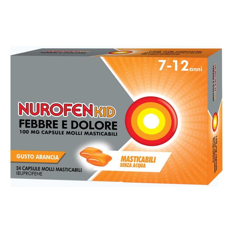 NUROFENKID FEBBRE D*24CPS100MG NUROFENKID FEBBRE D*24CPS100MG