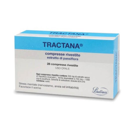 Tractana - 28 compresse 200 mg - a base di Passiflora Tractana - 28 compresse 200 mg - a base di Passiflora