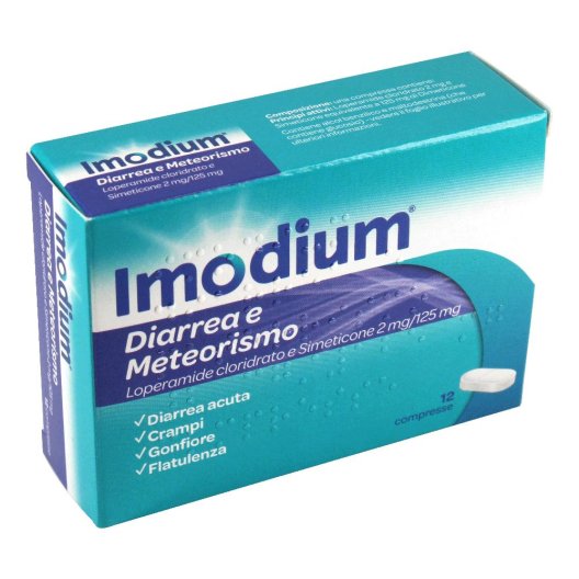 IMODIUM DIARREA E METEOR*12CPR