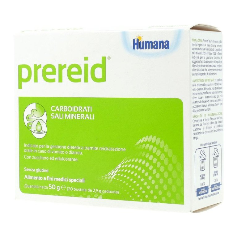 Prereid integratore alimentare reidratante contro vomito e disturbi intestinali - 20 bustine Prereid integratore alimentare reidratante contro vomito e disturbi intestinali - 20 bustine