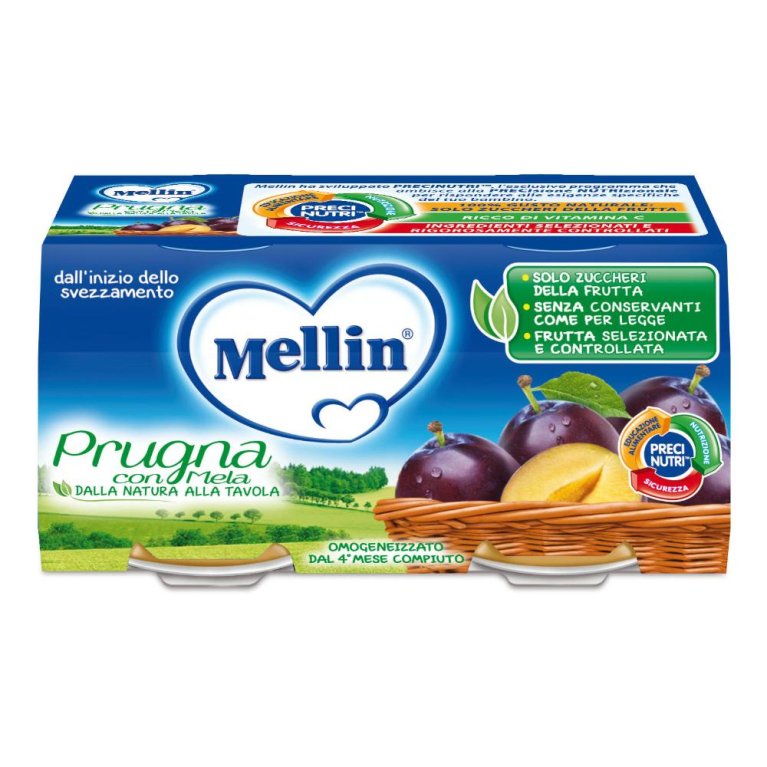 MELLIN OMOG PRUGNA MELA 2X100G MELLIN OMOG PRUGNA MELA 2X100G