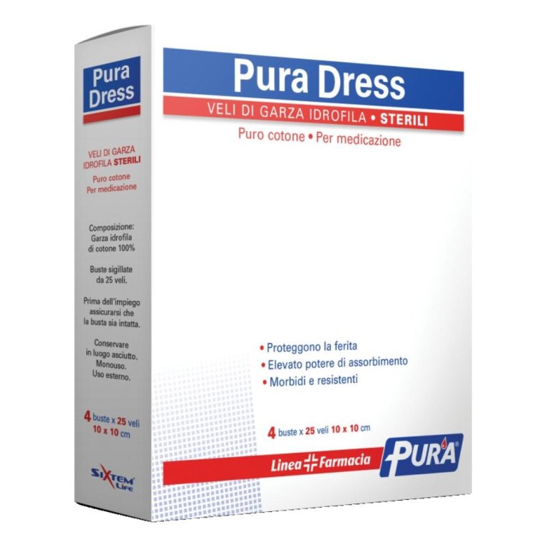 GARZA PURA DRESS 10X10CM 100PZ