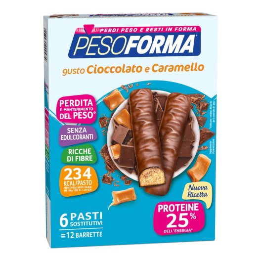 PESOFORMA BARR CIOCC CARAM 12P PESOFORMA BARR CIOCC CARAM 12P