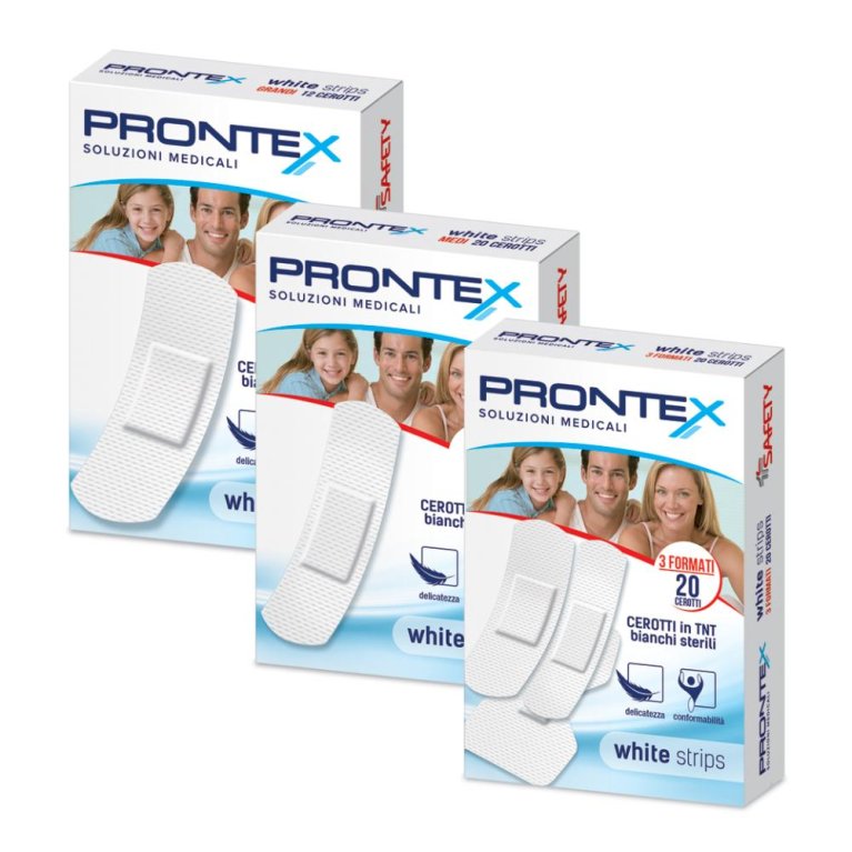 CER PRONTEX WHITE STRIPS 20PZ CER PRONTEX WHITE STRIPS 20PZ