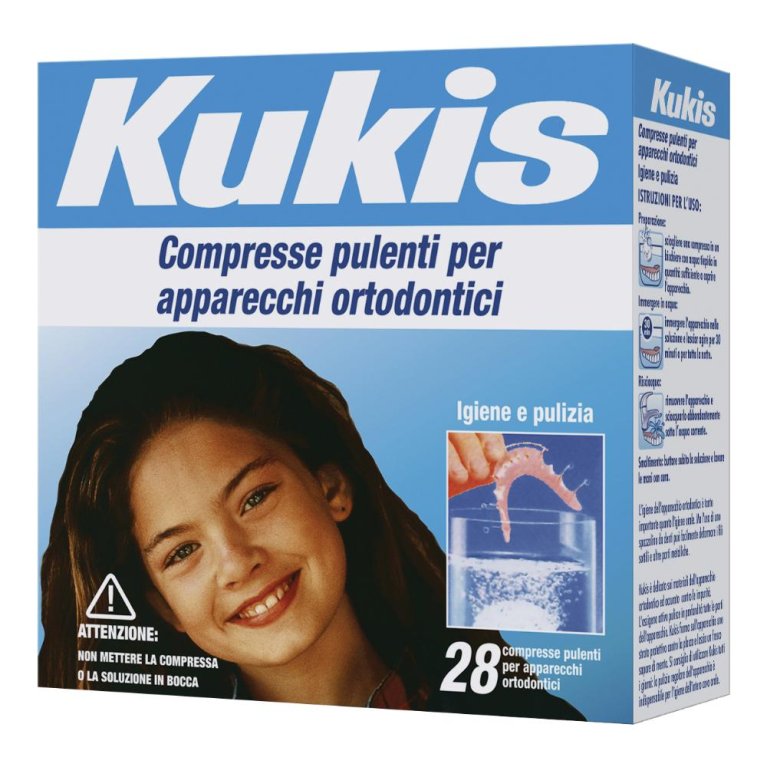 Kukis - compresse pulenti per appaerecchi ortodontici - 28 compresse