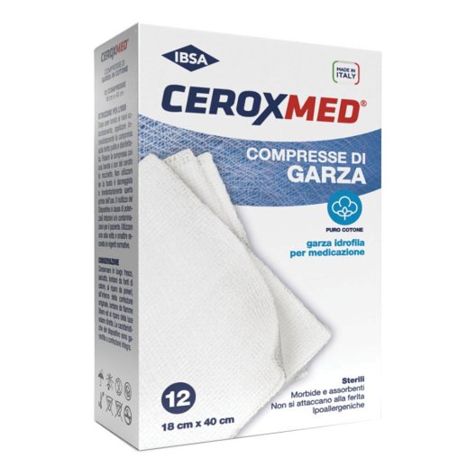 GARZA CEROXMED 18X40CM 12PZ