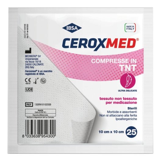 GARZA TNT CEROXMED 10X10CM25PZ GARZA TNT CEROXMED 10X10CM25PZ