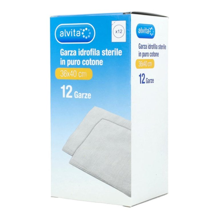 ALVITA GARZA IDROF 36X40 12PZ ALVITA GARZA IDROF 36X40 12PZ