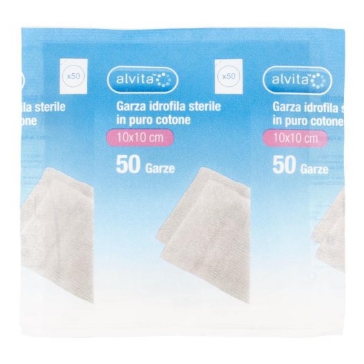 ALVITA GARZA IDROF 10X10 50PZ