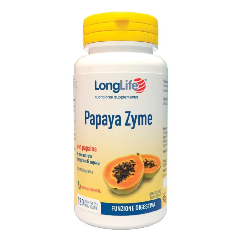 LONGLIFE PAPAYA ZYME 120CPR