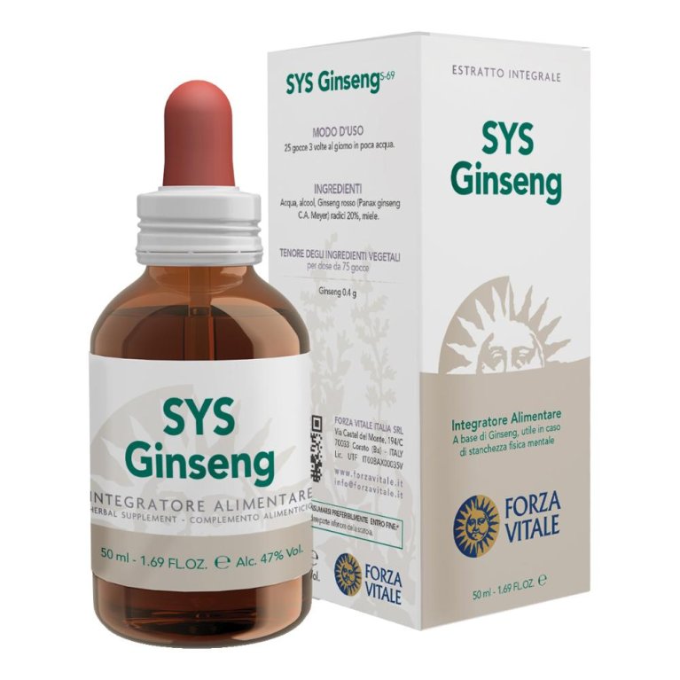 SYS GINSENG ROSSO GOCCE 50ML SYS GINSENG ROSSO GOCCE 50ML