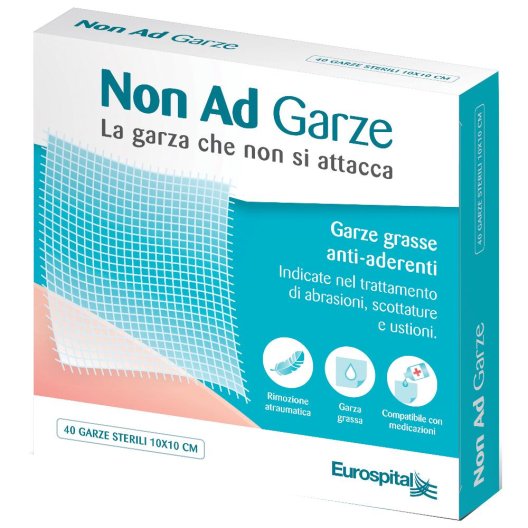 GARZA PARAFF NON AD 10X10 40PZ GARZA PARAFF NON AD 10X10 40PZ