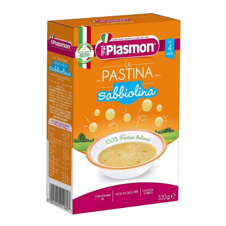 PLASMON PRIMI MESI SABBIOLINA PLASMON PRIMI MESI SABBIOLINA