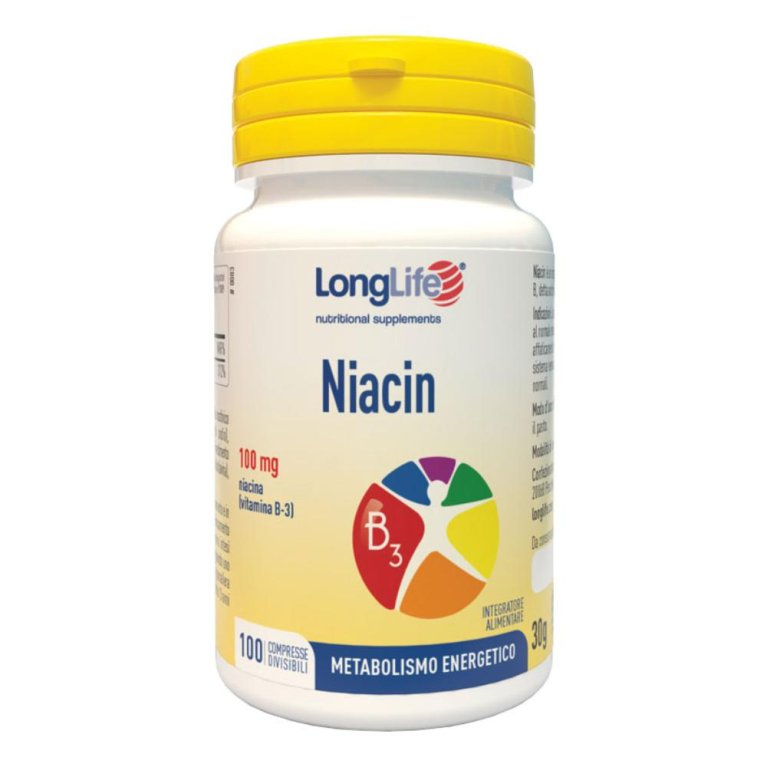 LONGLIFE NIACIN 100MG 100CPR