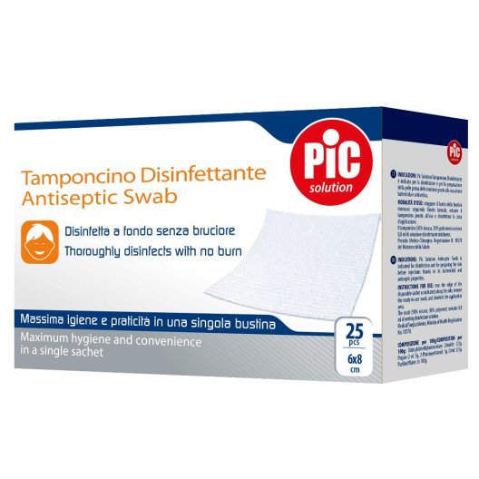 PIC TAMPONI DISINFETTANTI 25PZ PIC TAMPONI DISINFETTANTI 25PZ