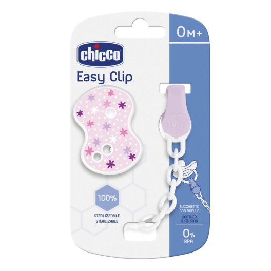 CH CLIP C/CATENELLA ROSA