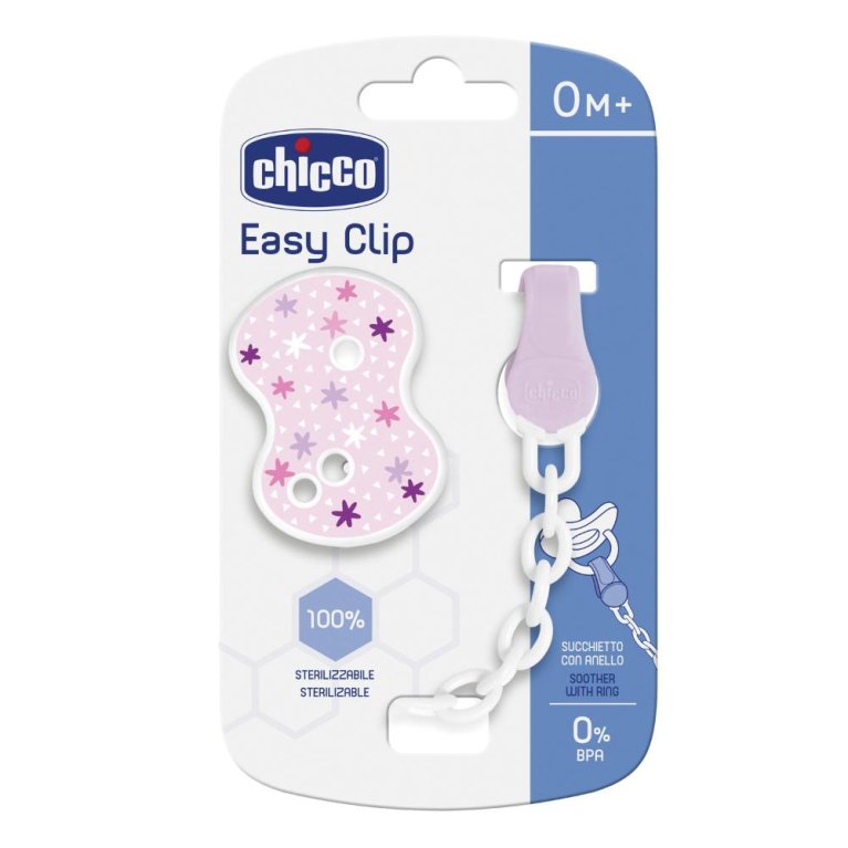 CH CLIP C/CATENELLA ROSA