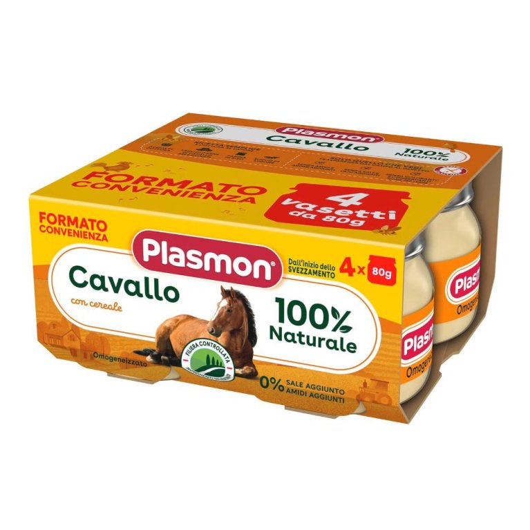 PLASMON OMOG CAVALLO 4X80G PLASMON OMOG CAVALLO 4X80G