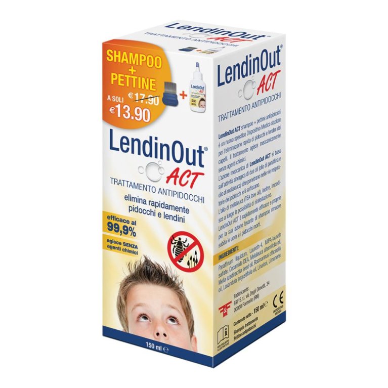 LENDINOUT ACT A/PIDOCCHI 150ML LENDINOUT ACT A/PIDOCCHI 150ML