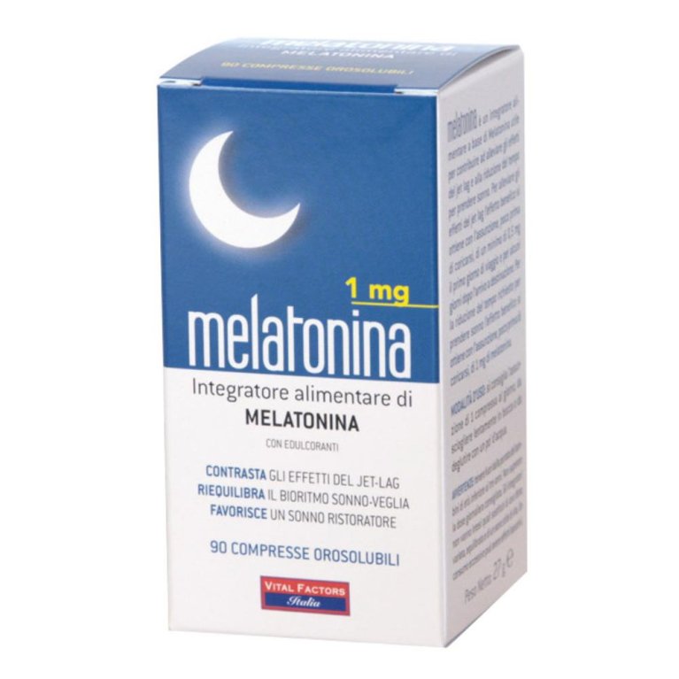 MELATONINA 1MG 90CPR OROSOLUBI MELATONINA 1MG 90CPR OROSOLUBI