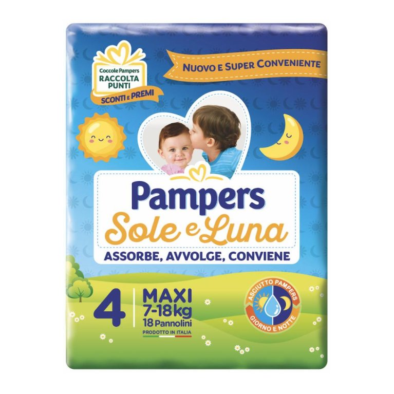 PAMPERS SOLE&LUNA MAXI 18PZ PAMPERS SOLE&LUNA MAXI 18PZ