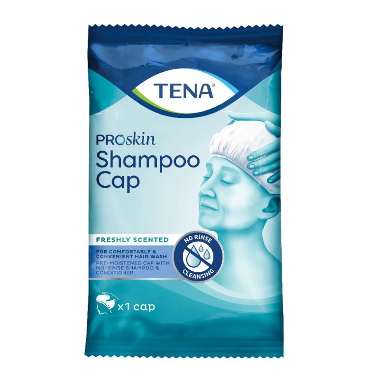 TENA SHAMPOO CAP CUFFIA UMIDIF TENA SHAMPOO CAP CUFFIA UMIDIF