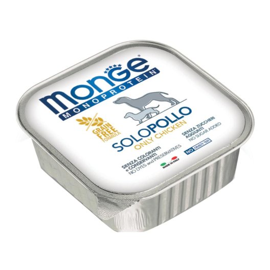MONGE DOG SOLO POLLO 150GR MONGE DOG SOLO POLLO 150GR