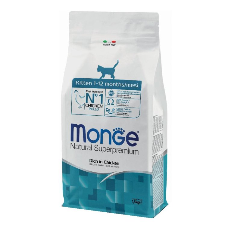 MONGE KITTEN 1/12 MONTHS 1,5KG