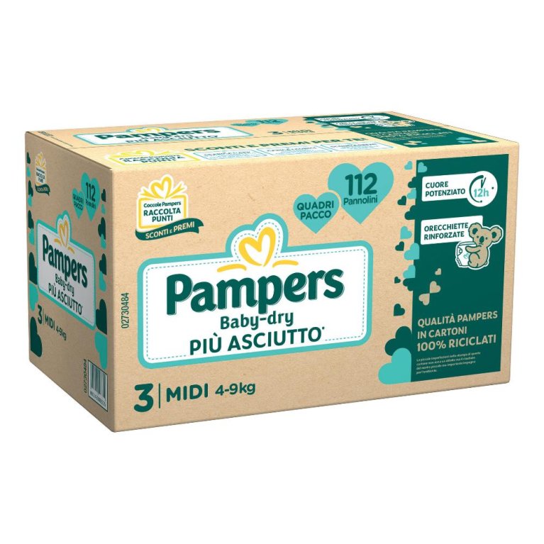 PAMPERS BD QUADRI MIDI 112PZ PAMPERS BD QUADRI MIDI 112PZ