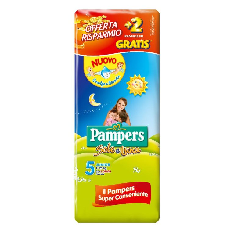 PAMPERS SOLE&LUNA JUNIOR 36+2P PAMPERS SOLE&LUNA JUNIOR 36+2P