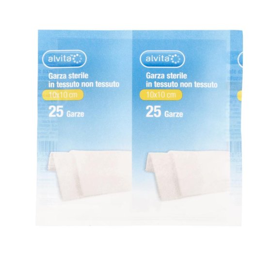 ALVITA GARZA  TNT 10X10CM 25PZ