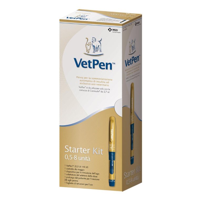Vetpen 8 unità starter kit per la somministrazione dell'insulina Caninsulin Vetpen 8 unità starter kit per la somministrazione dell'insulina Caninsulin