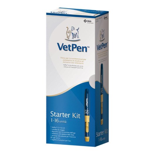 Vetpen 16 unità starter kit per la somministrazione dell'insulina Caninsulin