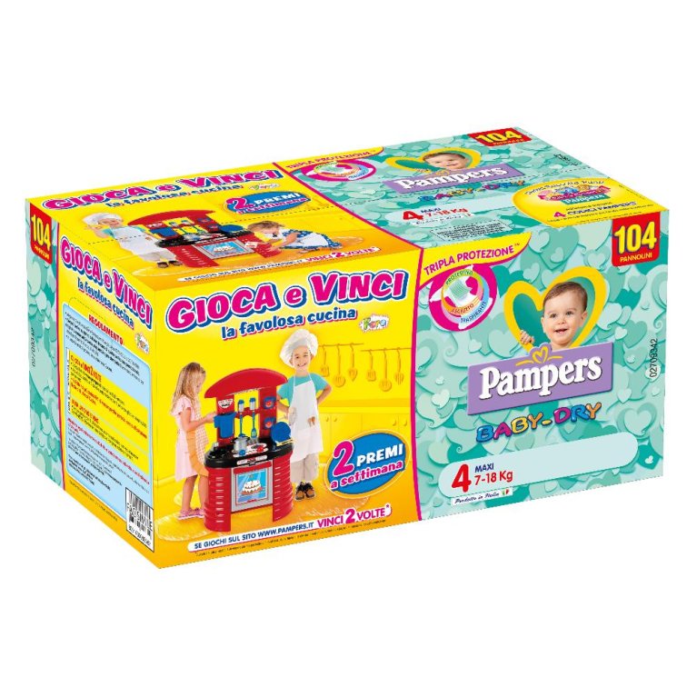 PAMPERS BD QUADRI MAXI 104PZ PAMPERS BD QUADRI MAXI 104PZ