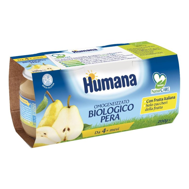 HUMANA OMOG PERA BIO 2X100G HUMANA OMOG PERA BIO 2X100G