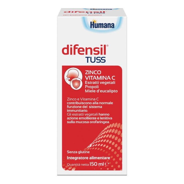 Difensil Tuss sciroppo - con zinco, vitamina C e propoli - 150 ml Difensil Tuss sciroppo - con zinco, vitamina C e propoli - 150 ml