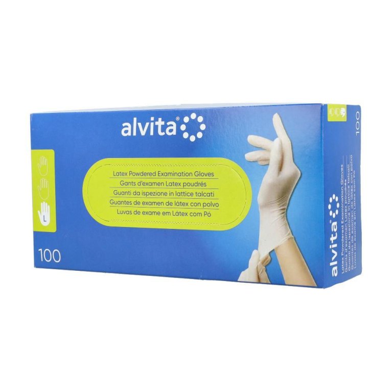 ALVITA GUANTI LATTICE L 100PZ