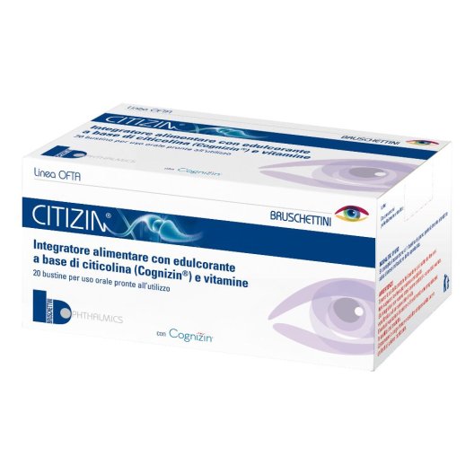 Citizin - 20 bustine da 15 ml - Citicolina per il benessere della vista