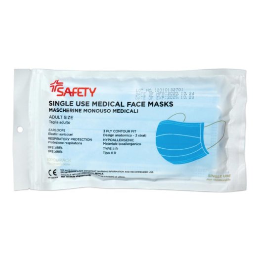 MASCHERINA CHIRURGICA 10PZ MASCHERINA CHIRURGICA 10PZ