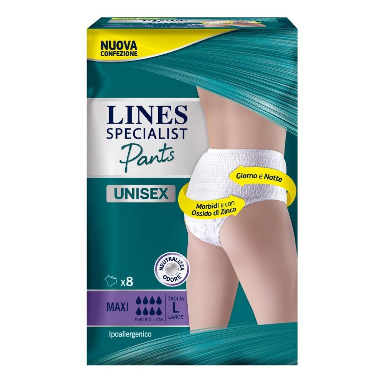 LINES SP PANTS UNI MAXI L 8P LINES SP PANTS UNI MAXI L 8P