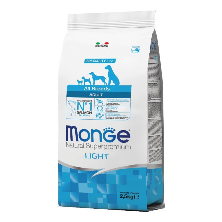 MONGE DOG LIGHT SALMONE RISO 2 MONGE DOG LIGHT SALMONE RISO 2
