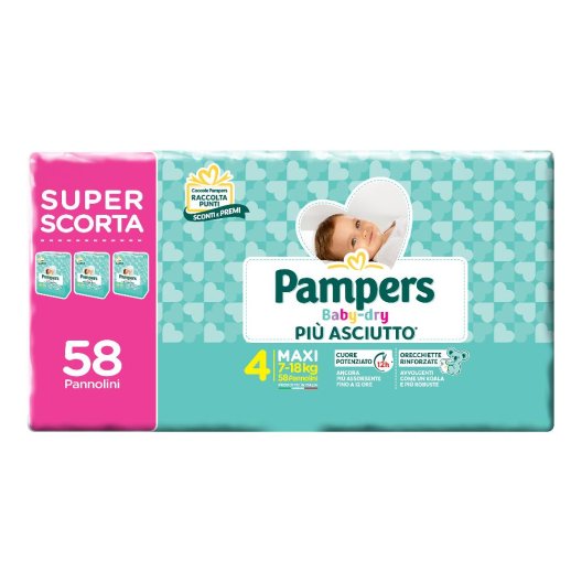 PAMPERS BABY DRY T DWCT MAX58P