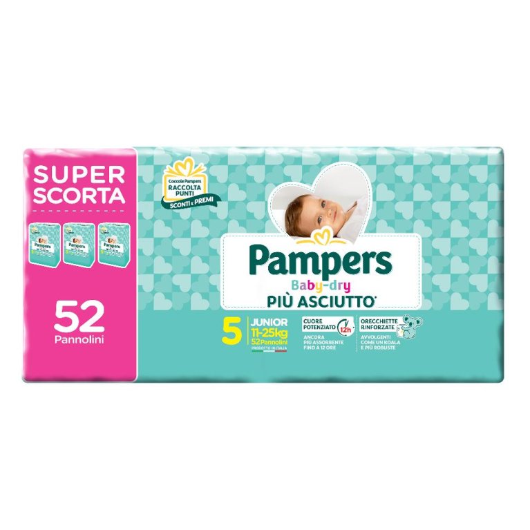 PAMPERS BABY DRY T DWCT J 52PZ PAMPERS BABY DRY T DWCT J 52PZ