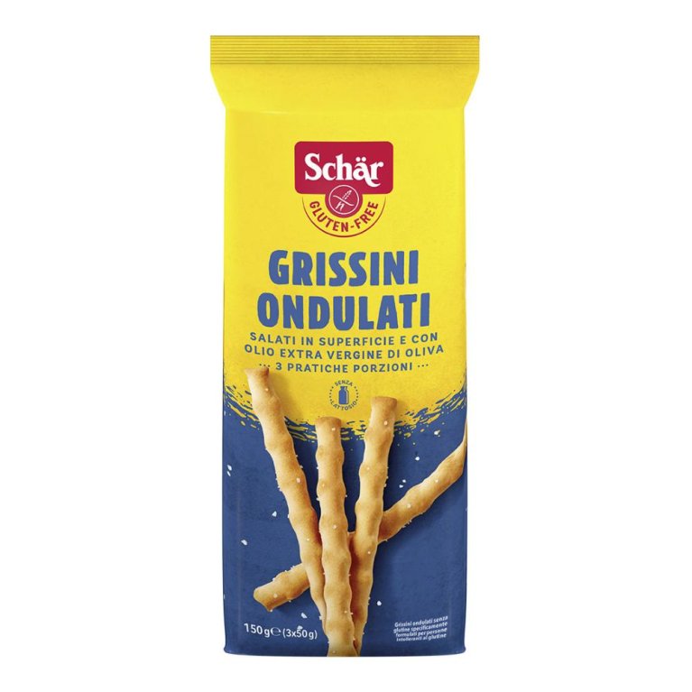 SCHAR GRISSINI ONDULATI 3X50G SCHAR GRISSINI ONDULATI 3X50G